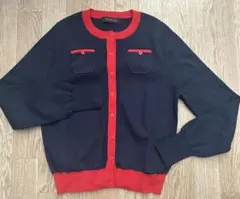 Caban コットンカシミアバイカラークルーネックカーディガン - メルカリ