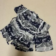 恐竜柄 甚平 100cm