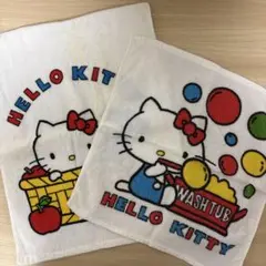 キティちゃん ハローキティ タオル フェイスタオル レトロ サンリオ 未使用