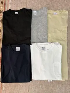 お買い得　チャンピオンT1011 ポケット　Tシャツ 5枚セットほぼ未使用品