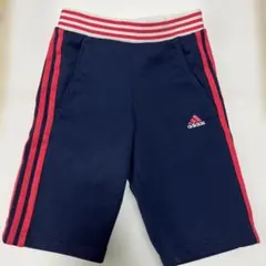 adidas キッズ ハーフパンツ 130cm ネイビー
