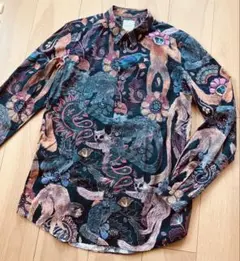 ポールスミス 長袖シャツ Mサイズ 総柄 サイケデリックサン - メルカリ