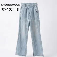 LAGUNAMOON スリムフレア デニムパンツ ラグナムーン 美シルエットのサムネイル