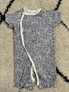 petit main 花柄ロンパース 50-70cm 綿100%