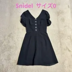 Snidel サイズ0 レディス 女性用 半袖 黒ワンピース ドレス