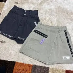 LOVETOXIC ラブトキシック ショートパンツ 2枚セット