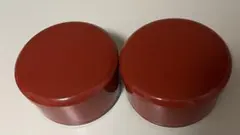 赤い漆器重箱 2段