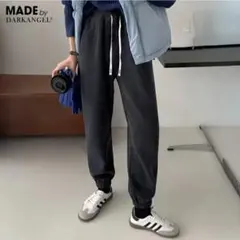 DARKANGEL 裏起毛 ジョガーパンツ　ブラックL