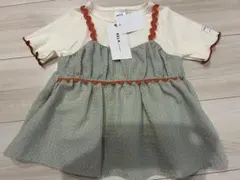 しまむら　ギンガムチェック　RELA コラボ　チュニック　90