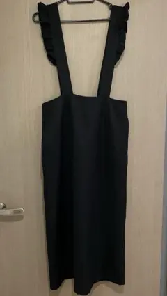 サマンサモスモス　サス付きナロースカート　黒