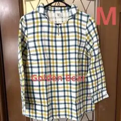 【Golden Bear】 チビ襟・ガーゼ・オーガニックコットン100%・Mのサムネイル
