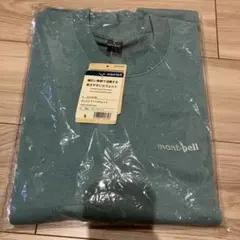 新品未使用　mont-bell コットン ライトスウェット　ブルーグリーン