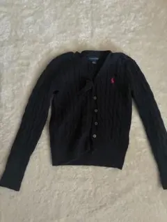 ラルフローレン　キッズ　女の子 コットンニットカーディガン　125センチ