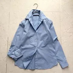 RALPH LAUREN シャツ 長袖 9 胸ロゴ ポニー ブルーのサムネイル
