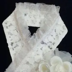 F-49フリルレース伊達襟 重ね襟 飾り襟❀着物 振袖 成人式 卒業式 和装小物