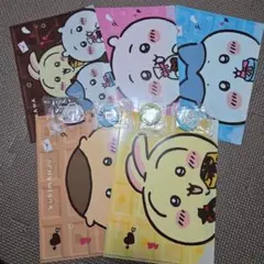 ちいかわクリアファイル5枚セット バッジ付き