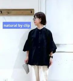 natural by clip　コットンレーヨンブラウスのサムネイル