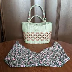 クラフトバンド　カゴバッグ