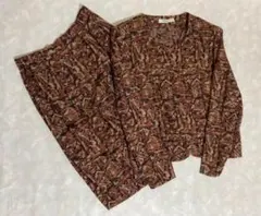 90S 幾何学模様 スカートセットアップ