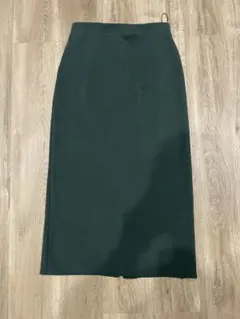 新品未使用 UNIQLO ストレッチダブルフェイスナロースカート Lサイズ