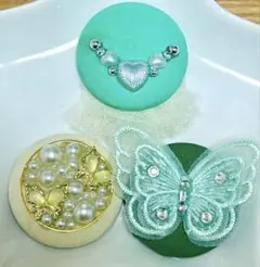 122-ハンドメイド★ブローチorヘアゴムセット（説明欄必読‼︎）