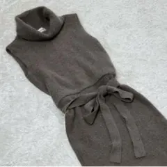 【定価2万円】FRAY I.D ノースリタイトニットワンピース モカ