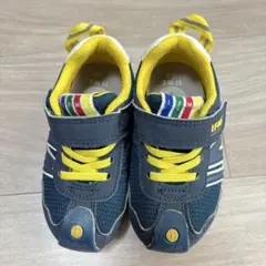 IFME キッズスニーカー 15cm ネイビー イエロー 子ども靴