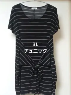 大きいサイズ　3L　チュニック　シワになりにくい