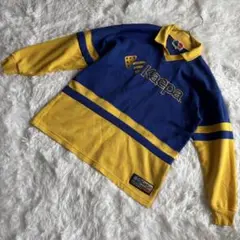 kaepa トレーナー 長袖 90s M 古着 刺繍 ロゴ USA ラガーシャツ