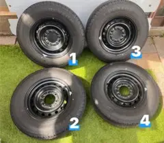 Ryuichi【値下】【送料込み】新車外し ハイエース 純正タイヤホイール ハイエース 新車外し 純正アルミホイール&タイヤセット 送料込み