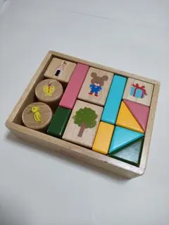 木のおもちゃ くまのがっこう 積み木 つみき 知育玩具 音　 だいすきおとつみきのサムネイル