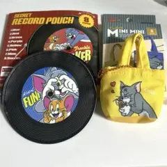 トムとジェリー　シークレット　レコードポーチ　トレーディング　ミニトート　⭐️新品