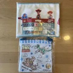 トイストーリー　一番くじ　タオル　巾着袋