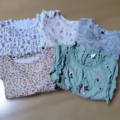 女の子向け長袖トップス５枚セット