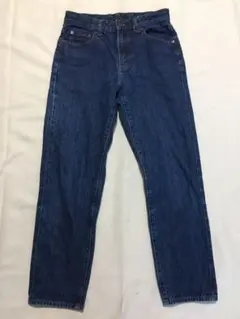 UNIQLO ユニクロ レギュラーフィットテーパードジーンズ BLUE メンズ