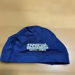 美品　CENTRAL SPORTS 水泳帽 スイムキャップ Lサイズ 紺