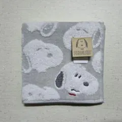PEANUTS スヌーピー タオルハンカチ グレー