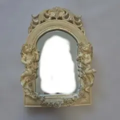 アンティーク　天使　鏡　ミラー