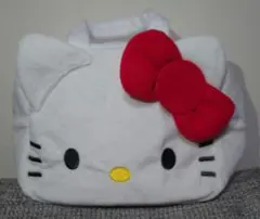サンリオキャラクターズ　フェイスふわふわバッグ　ハローキティ