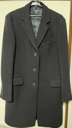 チェスターコート メンズm ネイビー