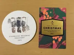 スターバックス リザーブ ロースタリー コースター ビーンズカード クリスマス