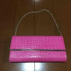 クロコダイル調クラッチバック