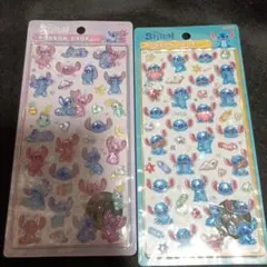 スティッチ ボンボンドロップシール 2種セット