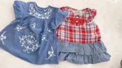 NEXT & MIKI HOUSE ワンピースセット ミキハウスおまけスタイ