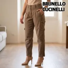 ブルネロクチネリ 極美品 スリムテーパードデニムパンツ アッシュ