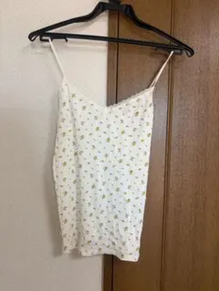 GU キャミソール 花柄 クリーム Lサイズ