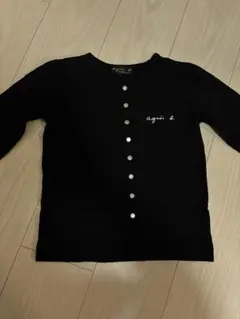 agnès b. ブラック長袖カットソー 6 ans