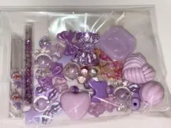パープル推し活セットデコパーツ詰め合わせ