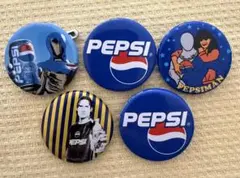 PEPSI ・缶バッジ 5個セット元スペイン代表ラウル・ゴンザレス(2004年)のサムネイル