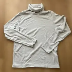 UNIQLO HEATTECH 長袖タートルネック M ライトグレー